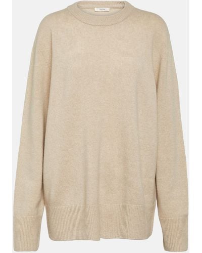 The Row Sibem Wool And Cashmere Sweater - Natural