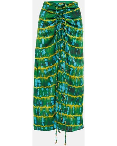 Altuzarra Safia Embellished Maxi Skirt - Green