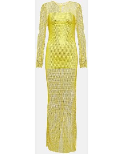 GIUSEPPE DI MORABITO Embellished Maxi Dress - Yellow