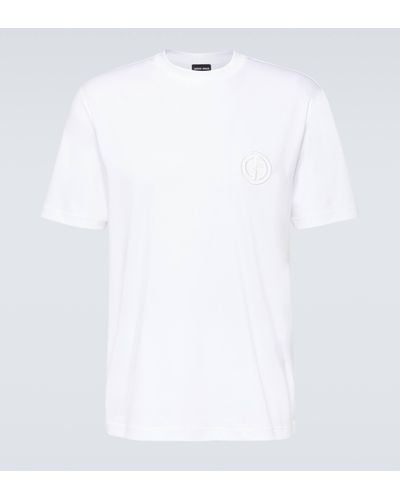 Giorgio Armani Cotton Jersey T-shirt - White