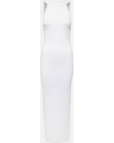 Khaite Media Midi Dress - White