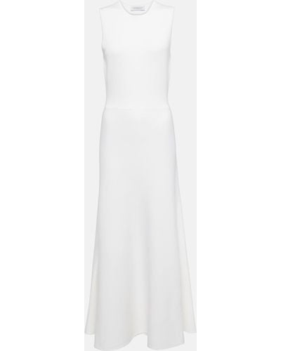 Gabriela Hearst Wool, Cashmere And Silk Maxi Dress - White