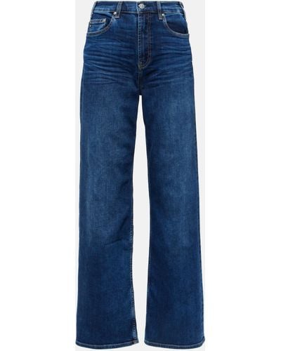 AG Jeans New Baggy Wide-leg Jeans - Blue
