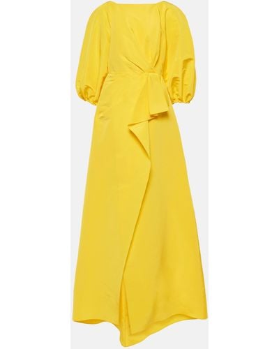 Carolina Herrera Tie-front Gown - Yellow