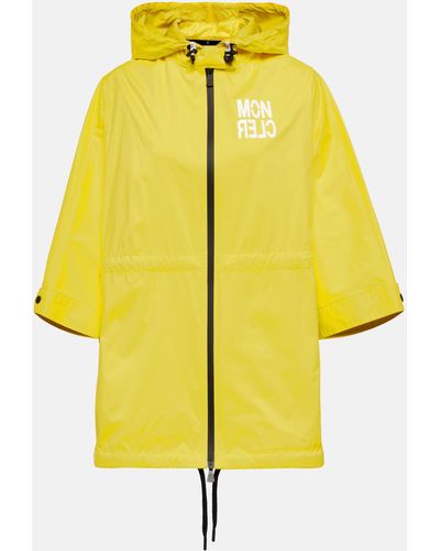 3 MONCLER GRENOBLE Vorassay Nylon Raincoat - Yellow