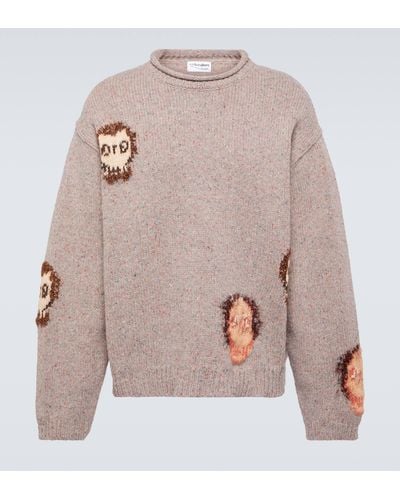 Acne Studios Wool-blend Jacquard Sweater - Multicolour