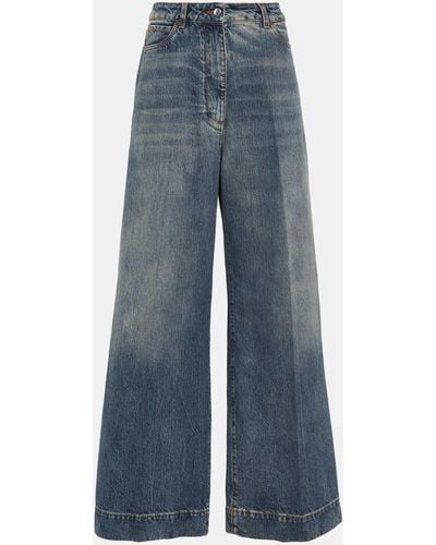 Etro High-rise Wide-leg Jeans - Blue