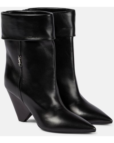 Saint Laurent Niki 8.5 Boots - Black