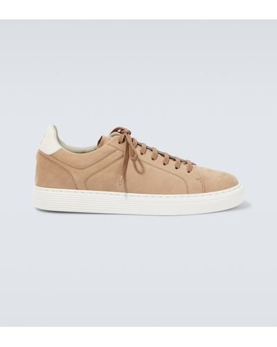 Brunello Cucinelli Leather Sneakers - Brown