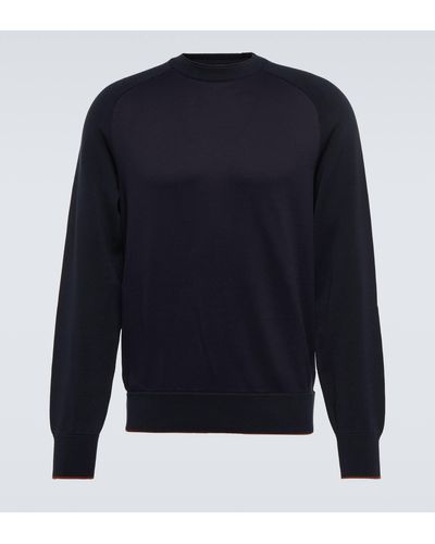 Loro Piana Bolgheri Cotton-blend Sweater - Blue