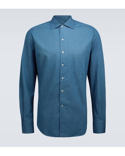 Loro Piana Andre Denim Shirt - Blue