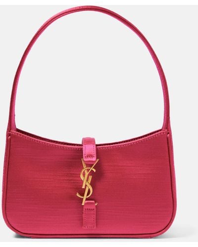 Saint Laurent Le 5 A 7 Mini Satin Shoulder Bag - Pink