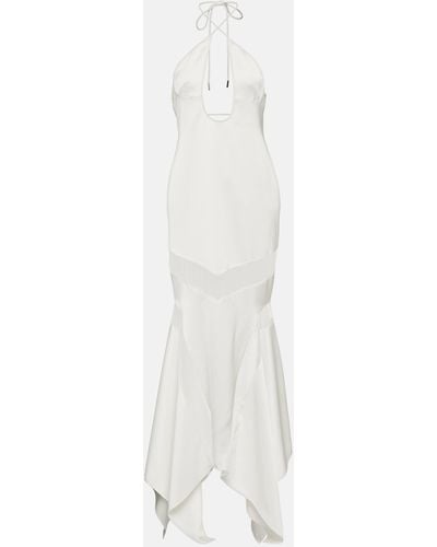 The Attico Halterneck Gown - White