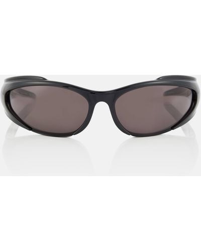 Balenciaga Oval Sunglasses - Brown