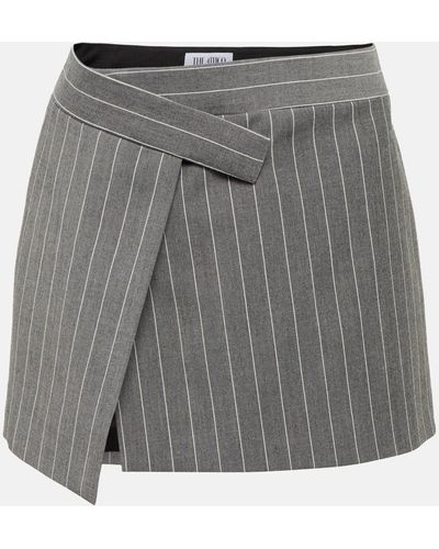 The Attico Cloe Tailored Miniskirt - Grey