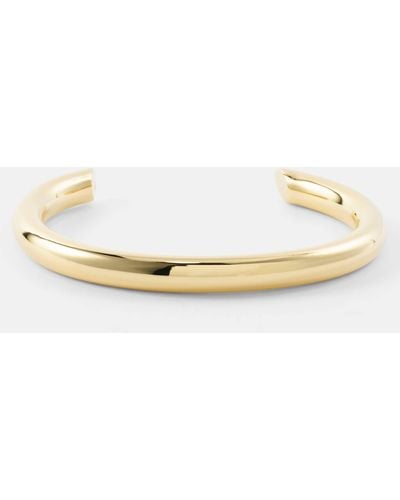 Jennifer Fisher Samira Slice 10kt Gold-plated Cuff Bracelet - Metallic