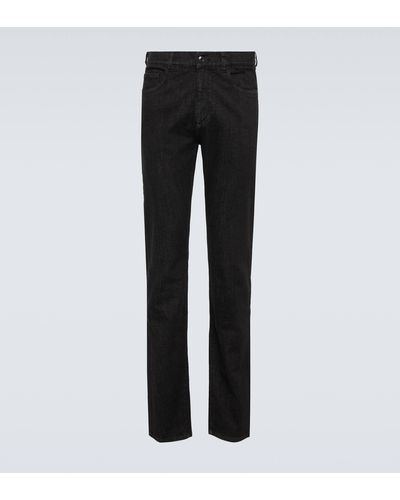 Canali Straight Jeans - Black