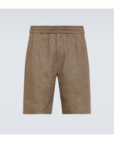 Sunspel Linen Shorts - Natural