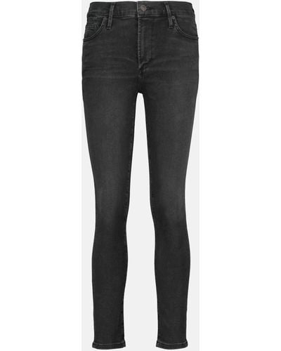 Citizens of Humanity Rocket Ankle Mid-rise Skinny Jeans - Black