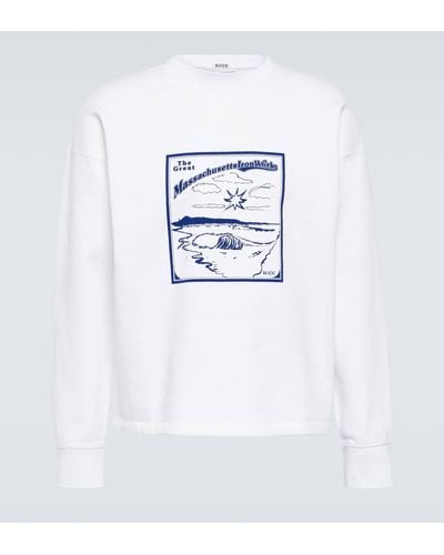 Bode Ironworks Cotton Jersey Sweatshirt - White