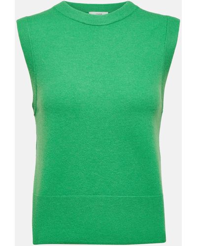 Vince Wool-blend Sweater Vest - Green