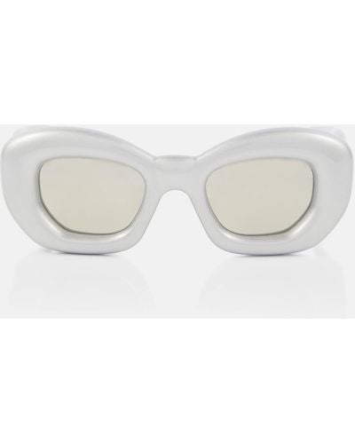 Loewe Inflated Rectangular Sunglasses - White