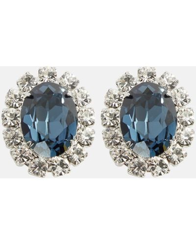 Jennifer Behr Diana Crystal-embellished Earrings - Blue