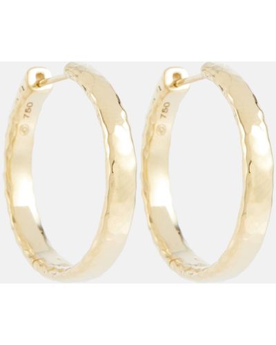 Octavia Elizabeth Jumbo Yana 18kt Gold Hoop Earrings - White