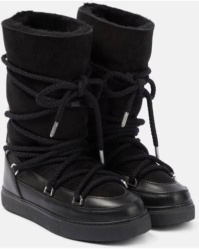 Inuikii Shearling-lined Snow Boots - Black