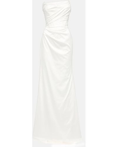 Vivienne Westwood Bridal Rhea Satin And Tulle Gown - White