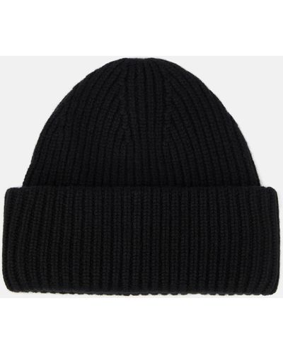 Yves Salomon Wool And Cashmere Beanie - Black