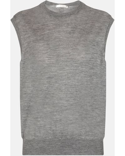 The Row Balham Cashmere Sweater Vest - Grey