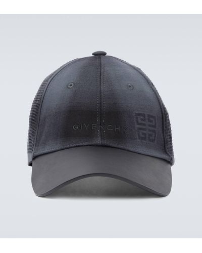 Givenchy Leather-trimmed Baseball Cap - Grey