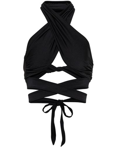 Tropic of C Bianca Halterneck Bikini Top - Black