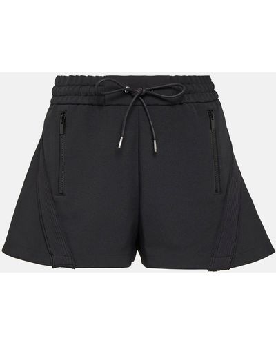 Sacai Technical Jersey Shorts - Black