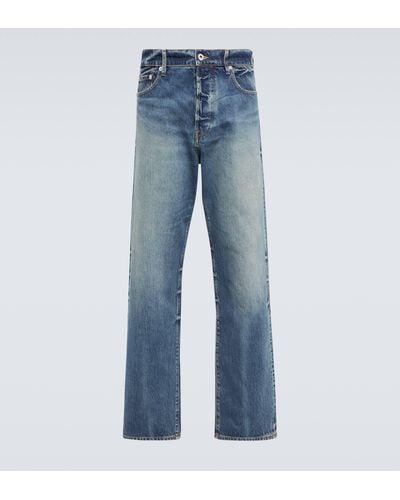 KENZO Asagao High-rise Straight Jeans - Blue
