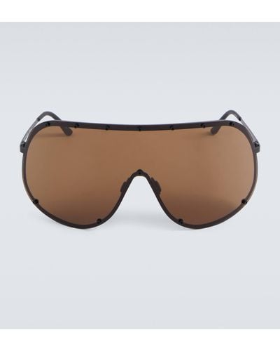 Rick Owens Shield Sunglasses - Brown