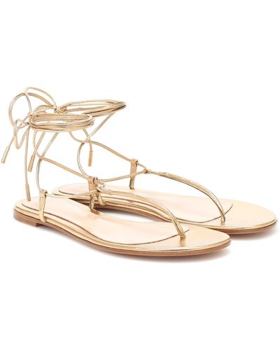 Gianvito Rossi Gwyneth Thong Sandals - Natural