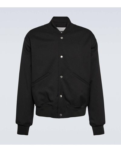 Jil Sander Oversized Varsity Jacket - Black