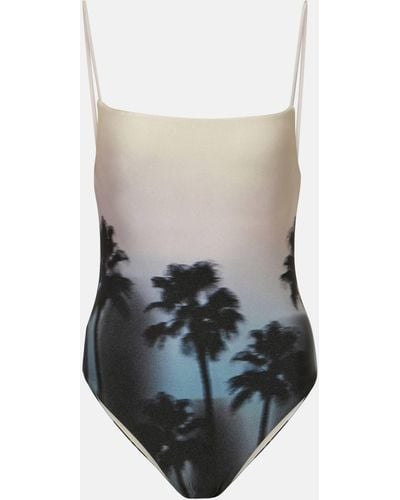 Jonathan Simkhai Elenora Printed Swimsuit - White