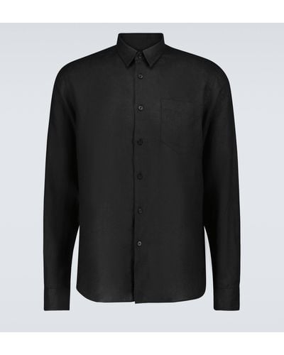 Vilebrequin Caroubis Linen Shirt - Black