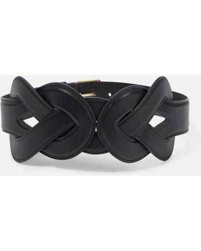 Altuzarra Loopy Leather Belt - Black