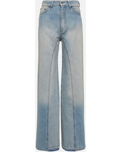 Victoria Beckham High-rise Wide-leg Jeans - Blue