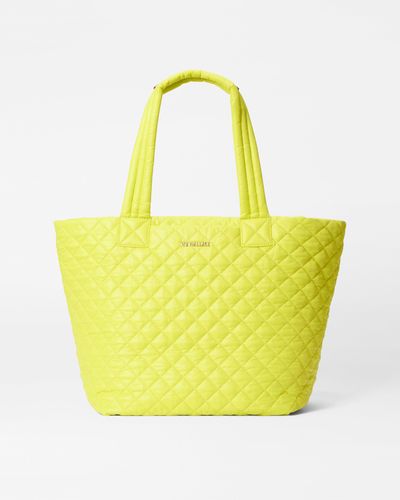 MZ Wallace Acid Yellow Medium Metro Tote Deluxe