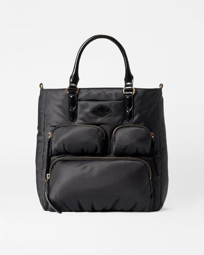 MZ Wallace Black Small Chelsea Top Handle Tote