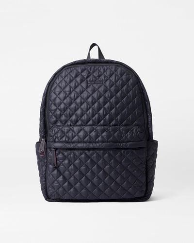 MZ Wallace Black Metro Backpack Deluxe - Blue