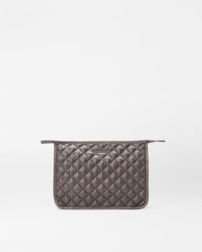 MZ Wallace Magnet Personalized Metro Clutch - Grey