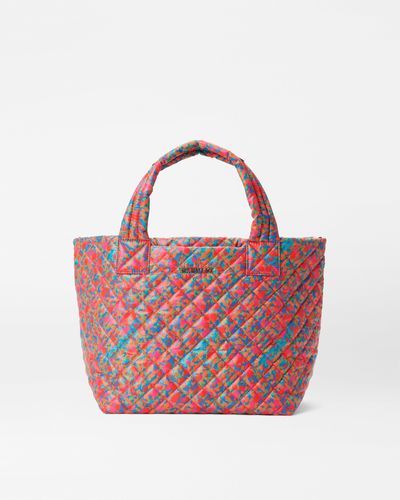 MZ Wallace Poppy Print Small Metro Tote Deluxe - Red