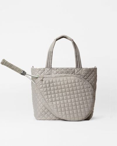 MZ Wallace Cement Tennis Large Metro Tote - Gray