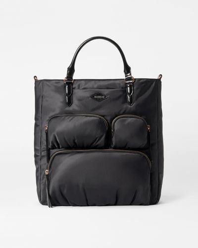 MZ Wallace Black Large Chelsea Top Handle Tote